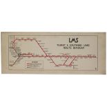 LMS LTSR Route Diagram Carriage print LMS TILBURY & SOUTHEND LINES ROUTE DIAGRAM. Drawn by George