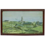 St Catherines Lighthouse Hubbard Carriage print ST CATHERINES LIGHTHOUSE IOW by Hesketh Hubbard from