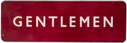 BR(M) FF Gentlemen (double sided) BR(M) FF enamel railway sign GENTLEMEN. Double sided and both