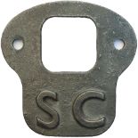 SC Plate Self Cleaning smokebox door plate as fitted to the BR Standard locomotives. Has been