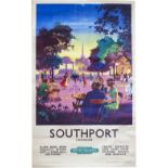 BR(M) DR Southport Poster BR(M) SOUTHPORT LANCASHIRE unsigned. Double Royal 25in x 40in. In good