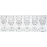 LNER Liqueur glasses x 6 A set of 6 LNER liqueur glasses, all acid etched with LNER in script. All