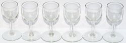 LNER Liqueur glasses x 6 A set of 6 LNER liqueur glasses, all acid etched with LNER in script. All