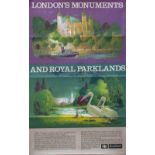 BR(S) DR London's Monuments, Lander Poster BR(S) LONDON'S MONUMENTS AND ROYAL PARKLANDS by