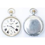 Brecon & Merthyr No 47 Brecon & Merthyr Railway nickel cased pocket watch with a Rotherhams London