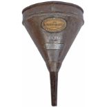 LB&SCR Funnel Shoreham LB&SCR oil funnel brass plated LONDON BRIGHTON AND SOUTH COAST RAILWAY and