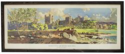 Penrhyn castle Lander Carriage Print PENRHYN CASTLE NEAR BANGOR, NORTH WALES by R. Lander from the