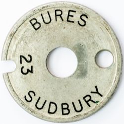 Bures-Sudbury Aluminium single line tablet BURES - SUDBURY NUMBER 23 from the section of the