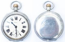 Taff Vale No 295 Taff Vale Railway nickel cased pocket watch with a American Waltham Watch Co