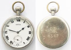 SR 4347 Southern Railway nickel cased pocket Watch with Swiss 15 Jewel movement, top wound and