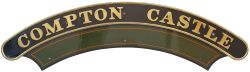 GWR Compton Castle ex 5099, 5072, 5047 Nameplate COMPTON CASTLE ex GWR Collett Castle 4-6-0 built at