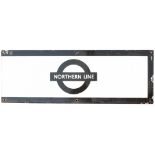 LT Northern Line London Underground enamel station frieze sign NORTHERN LINE. Measures 26in x 9in