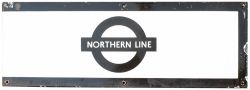 LT Northern Line London Underground enamel station frieze sign NORTHERN LINE. Measures 26in x 9in