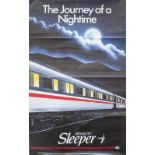 BRB DR Intercity Sleeper Poster BRB THE JOURNEY OF A NIGHTIME INTERCITY SLEEPER. Double Royal