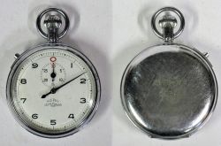 BR W Stop Watch. Engraved on rear BR W 5587 in working condition.