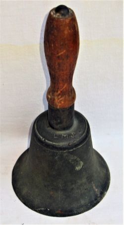 LMS Station Hand bell marked into top, LMS. Original condition.