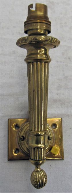 Pullman Car brass Down Light minus glass shade.