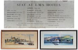 Framed and glazed carriage prints. MALDON ESSEX by Henry Denton. BR(M) M.V SWAN ON LAKE WINDERMERE