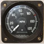 BR Locomotive Speedometer recovered from class 37 D6874. Constructed at the Vulcan Foundry in 1962.