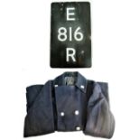 A Lot containing a BR Overcoat complete with buttons and double arrow insignia together with an