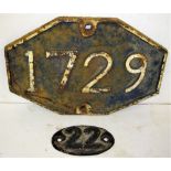 GER Cast Iron Bridge Plate 1729 recovered from an over bridge between WALSINGHAM and WELLS