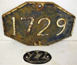 GER Cast Iron Bridge Plate 1729 recovered from an over bridge between WALSINGHAM and WELLS