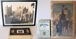 2 x GWR Jigsaw puzzles. Framed and glazed CATHEDRAL and cardboard PICADILLY. Both complete with