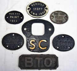 A Lot containing a small collection of mainly DUE FOR PAINT plates. LMS DERBY 1927, 1935, 1962, 1956