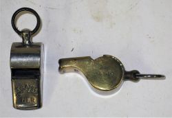 2 x Acme Thunderer Guards Whistles. NER and GER.