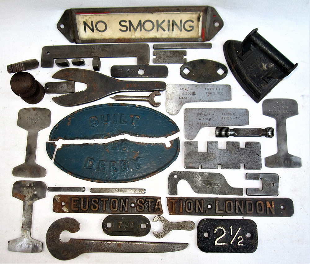 A miscellaneous lot to include a number of tools. Some marked MR.Co and LMS together with 2 broken