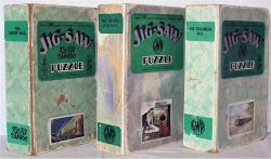 3 x GWR Jigsaw puzzles in green boxes. THE NIGHT MAIL in poor box. THE MODEL RAILWAY vendor's note