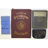 A Lot containing pre grouping LSWR Paperwork to include a bound folder LONDON and SOUTH WESTERN