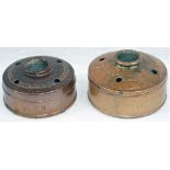 2 x GWR land mine ink wells. Both in good condition.