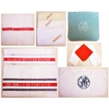 A Lot containing a small collection of GWR tea towels. GWR cloths with other associated hotel