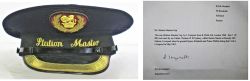 BR(M) Station Masters Hat size 7 1/8 used by Station Master Mr Thomas Sydney who greeted Queen