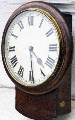 LMS 12 inch drop dial clock complete with LMS number plate, LMS 11522. Not working with main