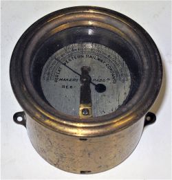 GWR Brass cased Resistance Meter. Marked on dial GREAT WESTERN RAILWAY COMPANY MAKERS PADD. Good