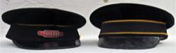 2 x BR Uniform Hats. One with BR(M) FOREMAN Totem Badge.