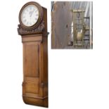 North Eastern Railway oak cased regulator clock by T. Moreton Manchester