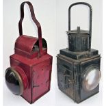 Midland Railway Tail Lamp. Plated MIDLAND RAILWAY PETROLEUM LAMP complete with interior in excellent