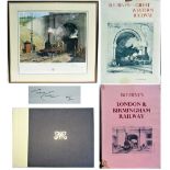 A Lot containing 2 x large books, THE GREAT WESTERN RAILWAY and LONDON and BIRMINGHAM RAILWAY by