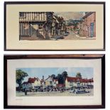 2 x Framed and glazed LNER carriage prints. SAFRON WALDON ESSEX by F W Baldwin and BRAINTREE ESSEX