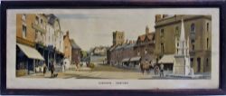 Framed and glazed BR(M) Carriage Print. ASHBOURNE DERBYSHIRE by Frank Sherwin in original frame.