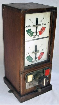 1947 GWR/BRW Block Instrument. Up Line example in good original condition with free moving flags.