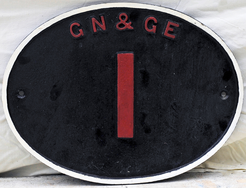 GN & GE Bridge Plate 1. Restored condition.