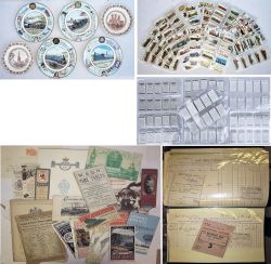 A Lot containing a large collection of railway cigarette cards featuring RAILWAY EQUIPMENT,