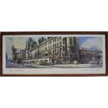 Framed and glazed BR(M) Carriage Print. RAILWAY ARCHITECTURE ST PANCRAS STATION LONDON by Claude