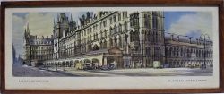 Framed and glazed BR(M) Carriage Print. RAILWAY ARCHITECTURE ST PANCRAS STATION LONDON by Claude