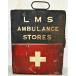 LMS Ambulance box. Painted on front, LMS AMBULANCE STORES minus contents.