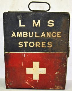 LMS Ambulance box. Painted on front, LMS AMBULANCE STORES minus contents.